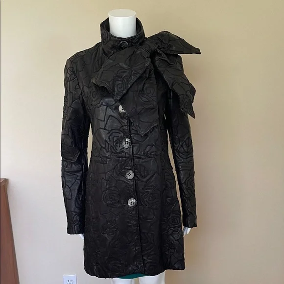 Emporio Armani Black Leather Jacket - Picture 4 of 14